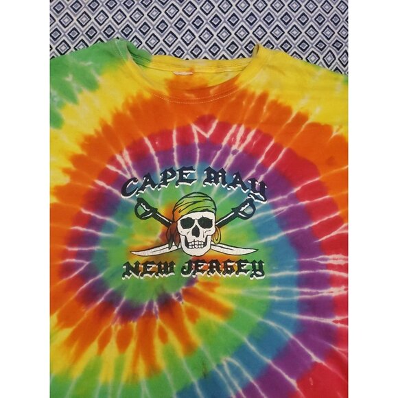 Cape May NEW Jersey  Tie Dye Vintage Men's T-Shirt Size XL - Picture 4 of 16